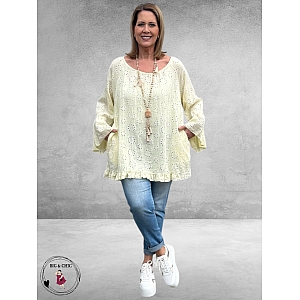 NC Tuniek Carmen Style Zachtgeel